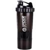 3-lagiger Shaker, Proteinflasche, Pulver-Shake-Becher, Wasserflasche, Kunststoff-Rührbecher, Bodybuilding-Übungsflasche