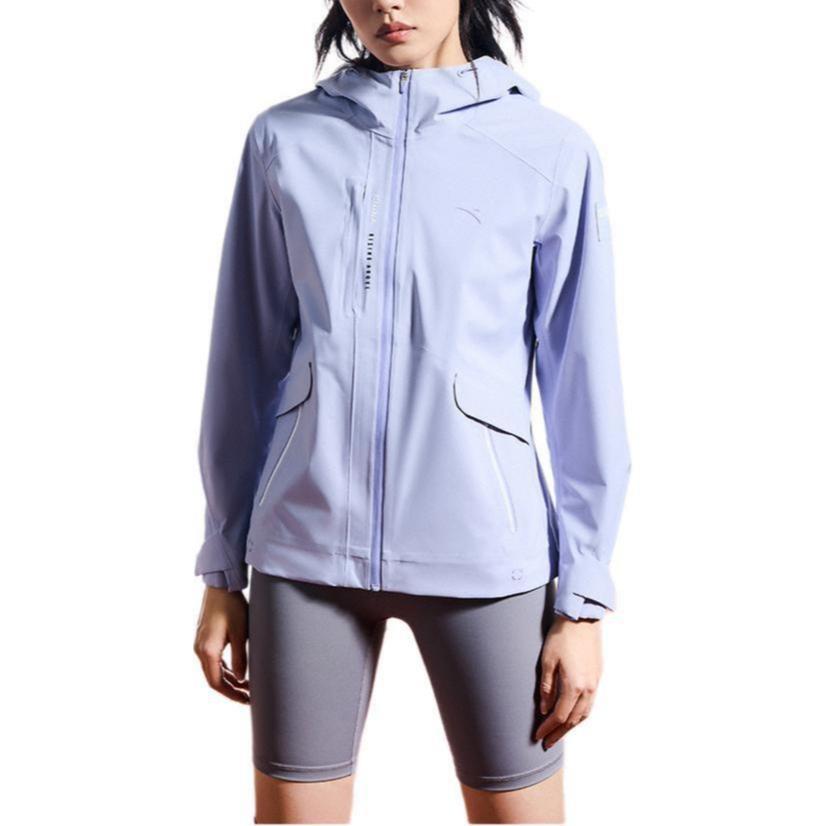 Anta Variety Training Collection Windproof Waterproof And Breathable Windbreaker Jacket Women's Light Fragrant Purple 162437603-1