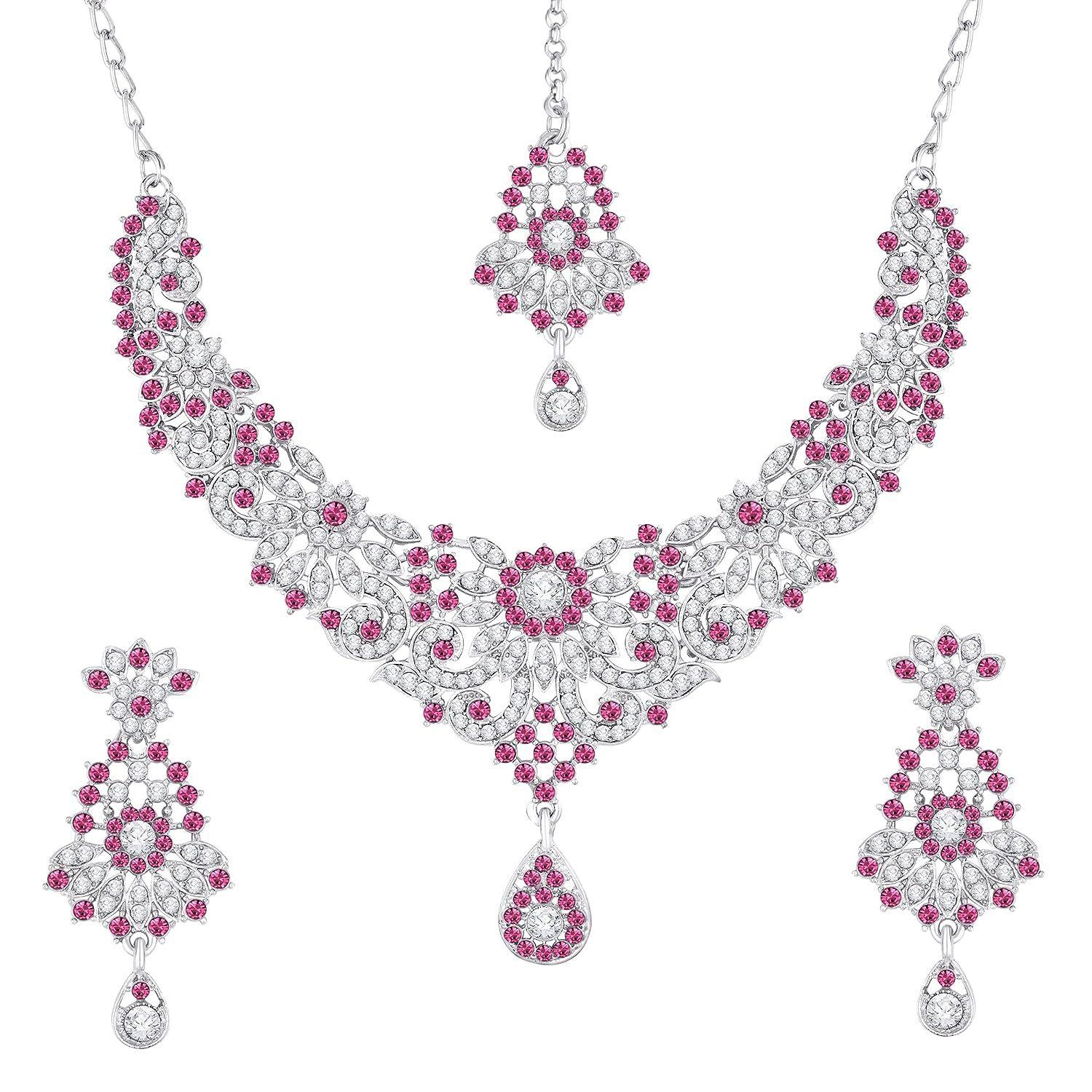 

Atasi International Glim Diamond посеребренное колье-колье из сплава для женщин