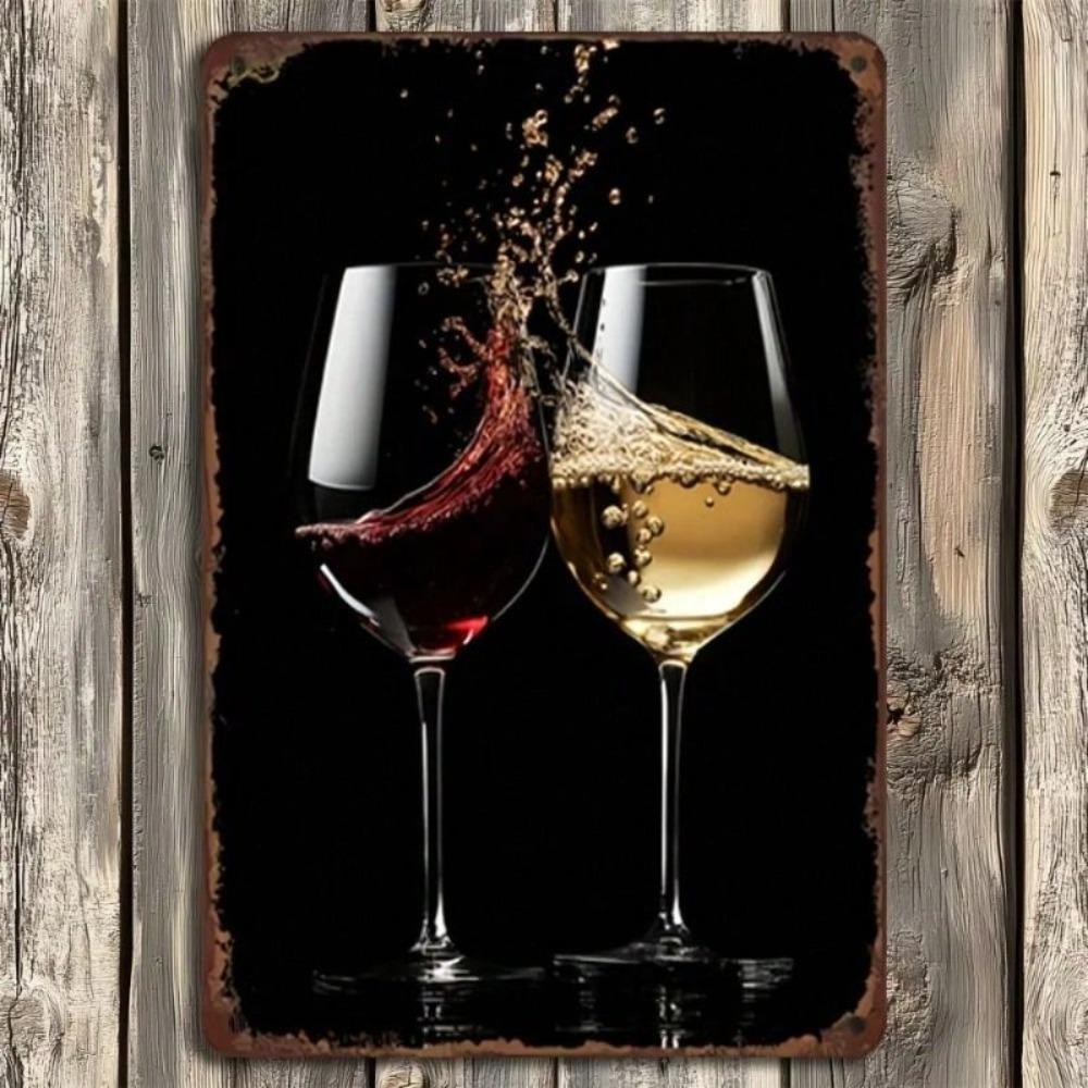 Metal Poster Wall Art Wine Bar Kitchen Retro Vintage Gift