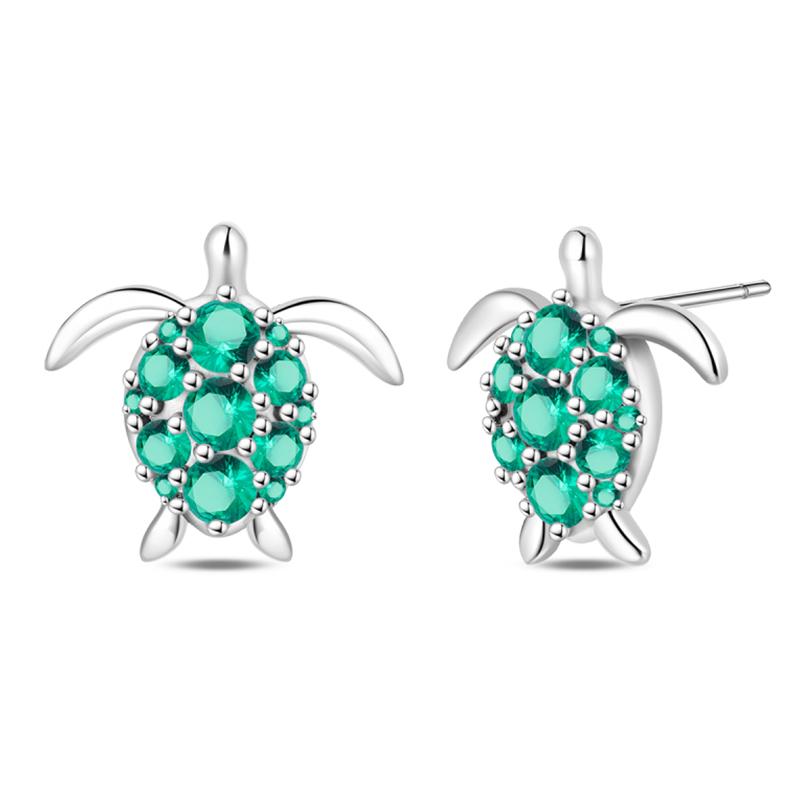 925 Silver Ocean Theme Earrings Dolphin Sea Star Shell Turtle Original Design Fashion Jewelry for Women