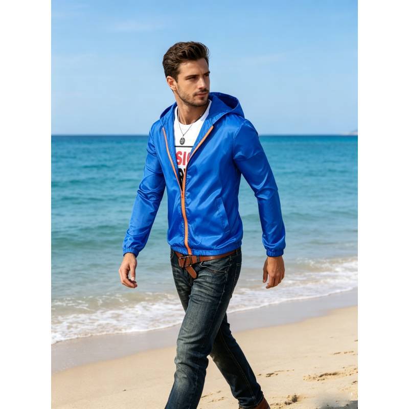 Mens Lightweight Breathable Sun Protection Jacket With Hood For Summer Outdoor Activities