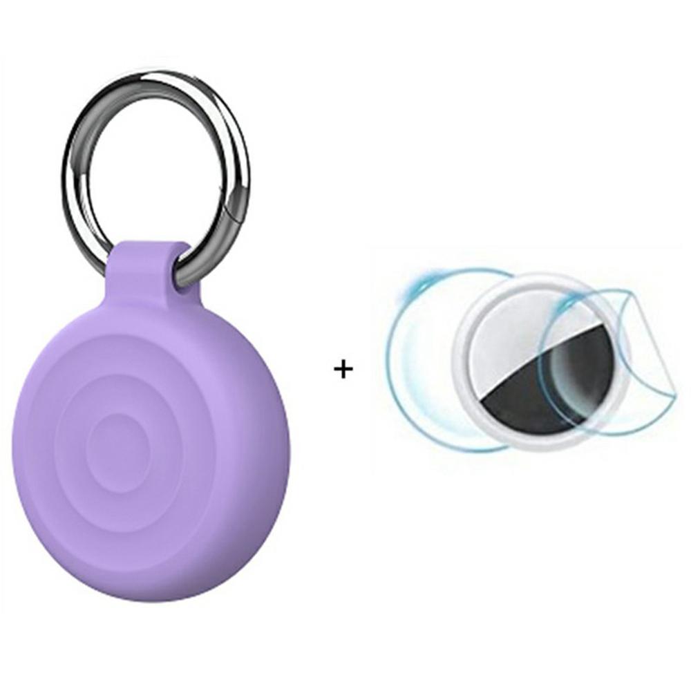 Étui de protection en silicone étanche pour AirTag Tracker, design ondulé, avec film avant/arrière