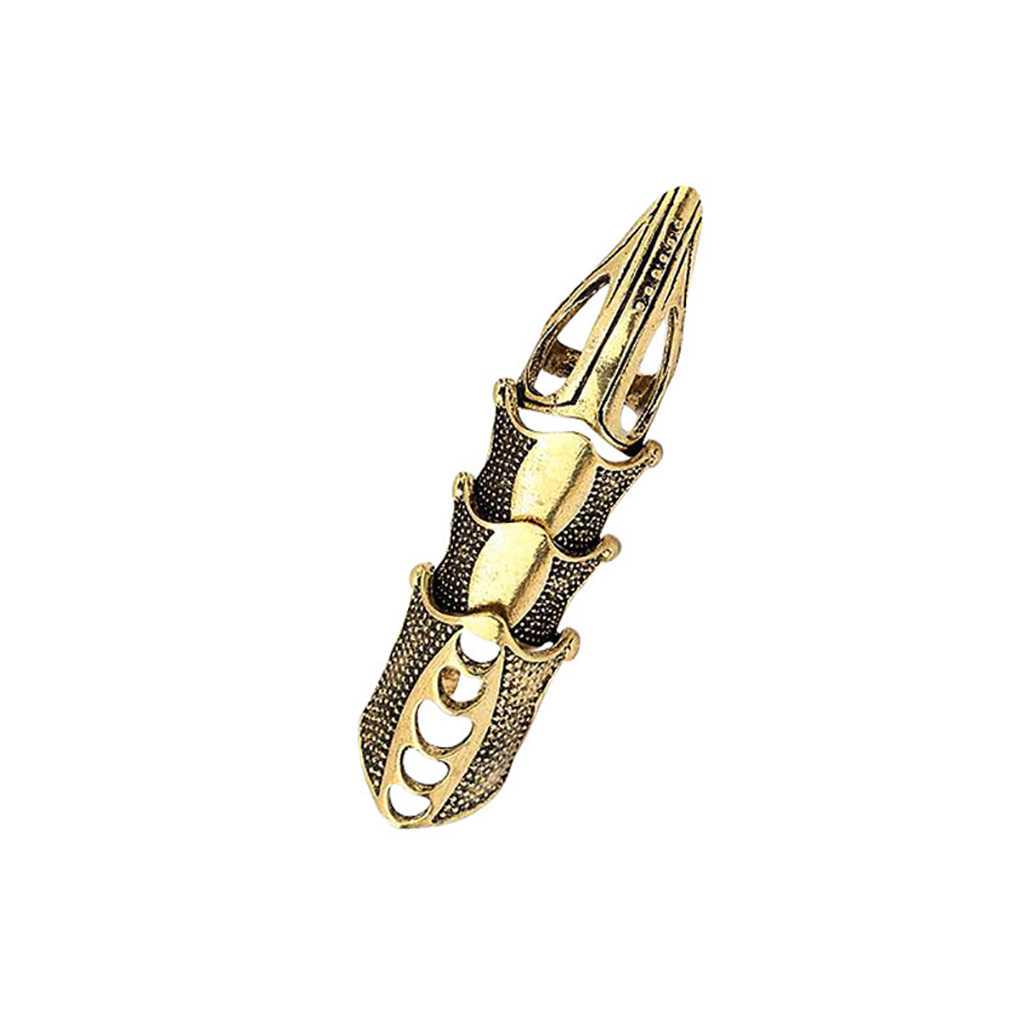 

Punk Ring Men Accessories Gothic Style Fashionable Claw-shaped Decor Full Rings Sweet Gift Fashion Smooth Surface Knuckle Joint коричневий