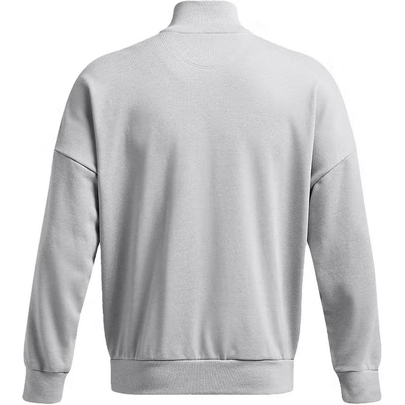 Under Armour Half-Zip Pullover Sports Casual Sweatshirt Men Sweatshirt Gray 1386550-011