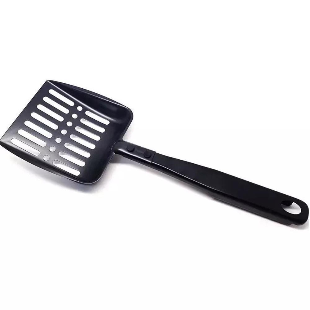 

Wide Rustproof Pet Poop Shovel Metal Coal Shovel BBQ Accessories Cat Litter Scoop For Pet Cat чёрный
