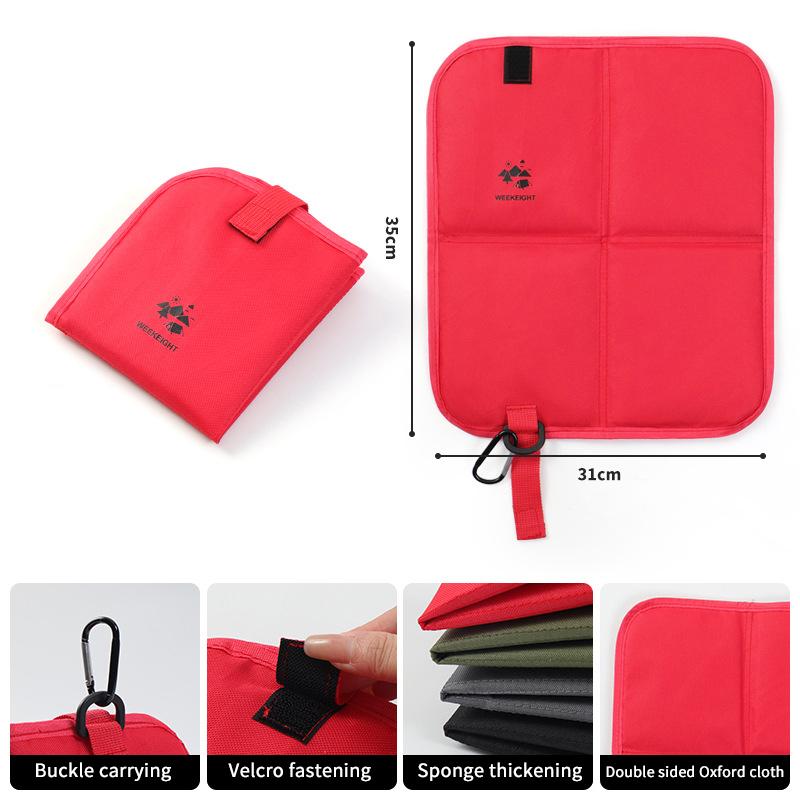 Foldable Camping Sitting Pad 600D Oxford Cloth Waterproof Outdoor Cushion Lightweight Portable Beach Picnic Mat for Travel