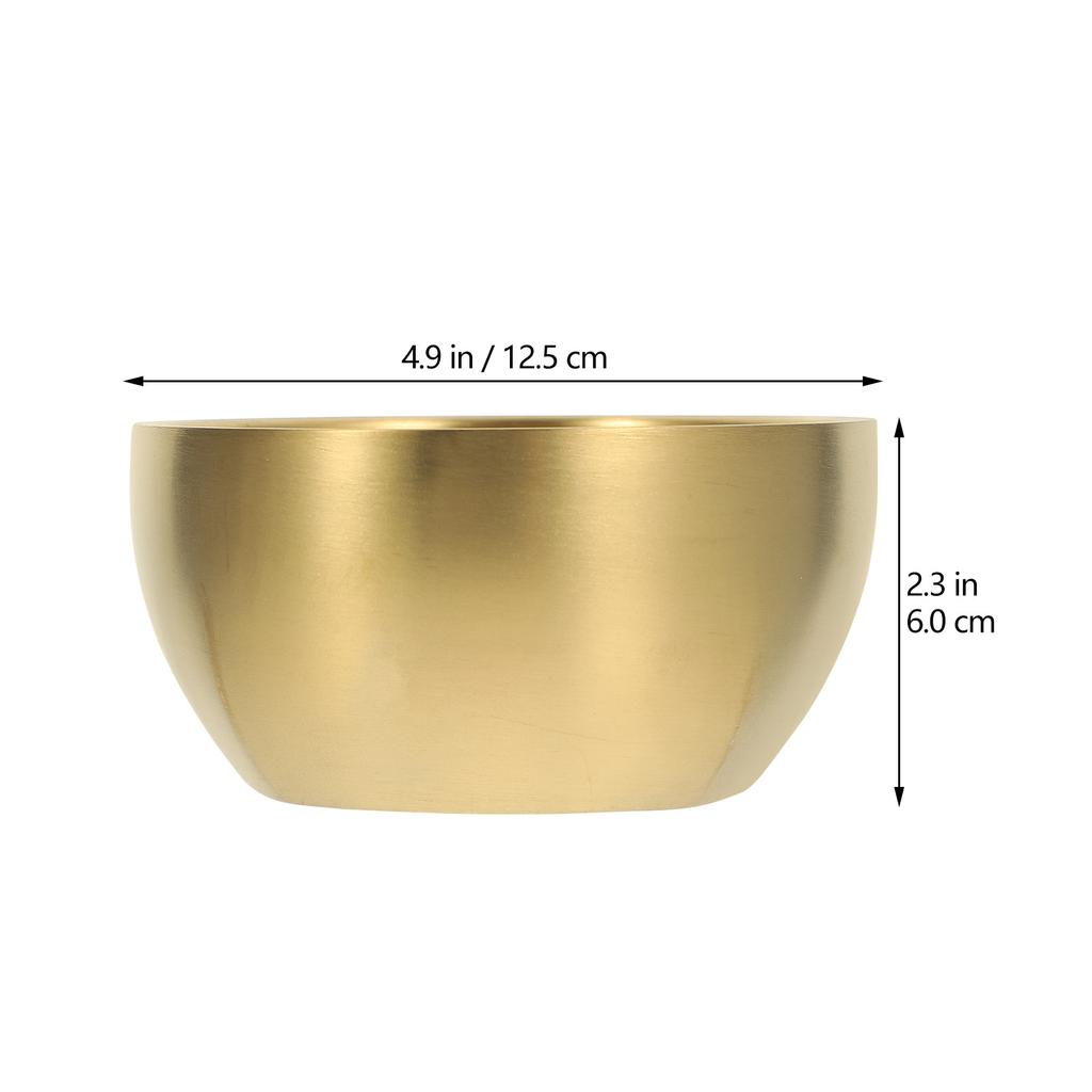 Stainless Steel Rice Bowl Heat-Resistant Korean Design Multi-Function for Home and Parties Stainless Steel Cups