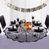 Round Spider Web Tablecloth Black Spiderweb Lace Tablecloth Table Runner   Halloween Decoration