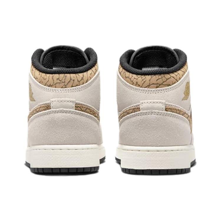 (GS) Air Jordan 1 Mid SE 'Brown Elephant' Kinder-DZ5369-102