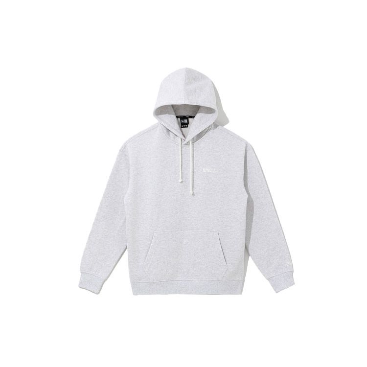 New Era FW21 Solid Color Basic Embroidered Pullover Sweatshirt Unisex sweatshirt Gray 12866579