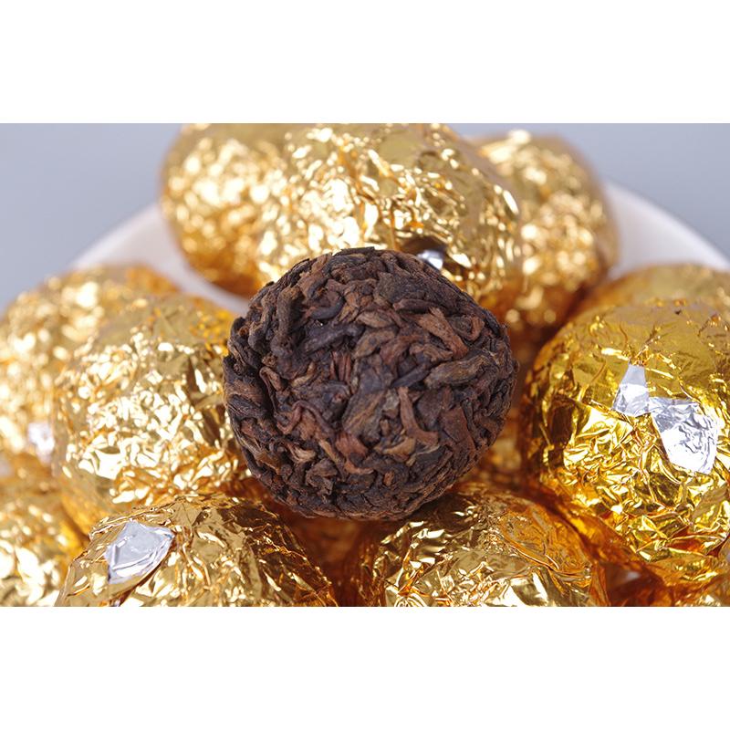 500 г Пуэр с жемчугом дракона рассыпной чай Золотой бутон с жемчугом дракона — фото 7