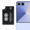 For Samsung Galaxy Z Flip7 5G Camera Lens Protector Set Electroplating Metal+Tempered Glass Individual Lens Film