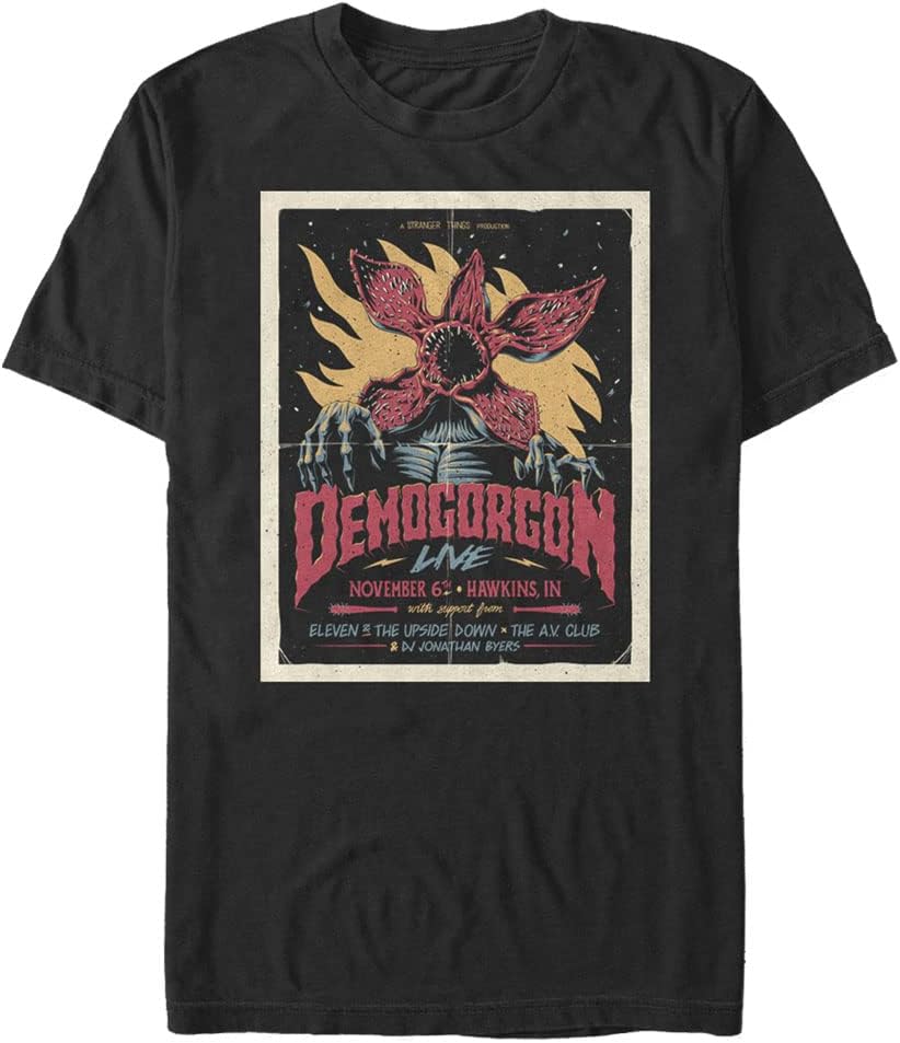 Stranger Things Men s Gig Poster T-Shirt S