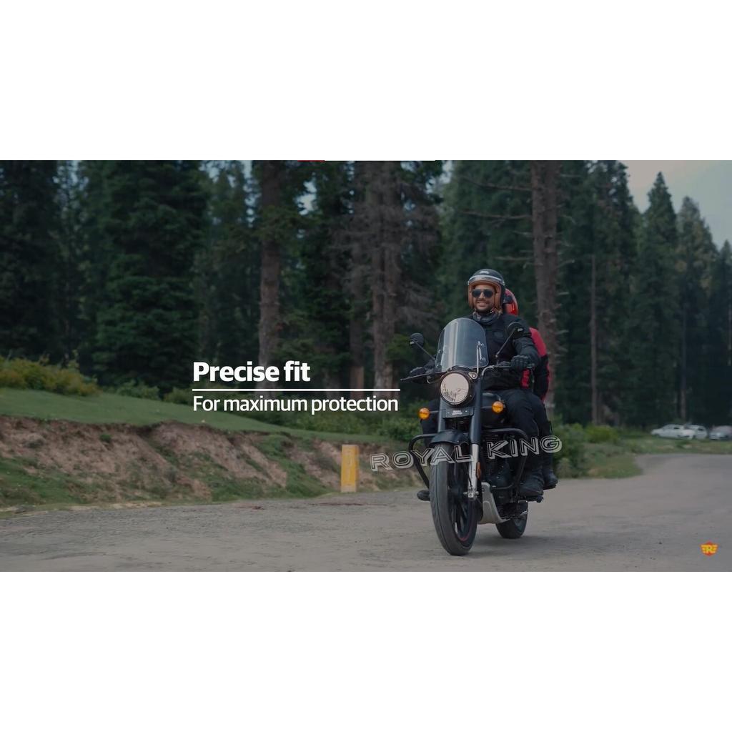 Royal Enfield "Black Trapezium Engine Guard Meteor & New Classic 350 Reborn"