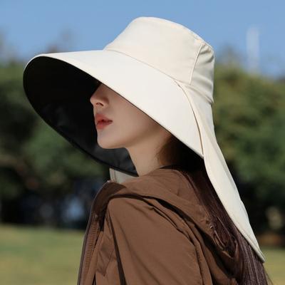 Chapeau de protection solaire pour femme, chapeau d'extérieur à larges bords, protection UV, chapeau de soleil coupe-vent, chapeau d'alpinisme, chapeau de plage de voyage