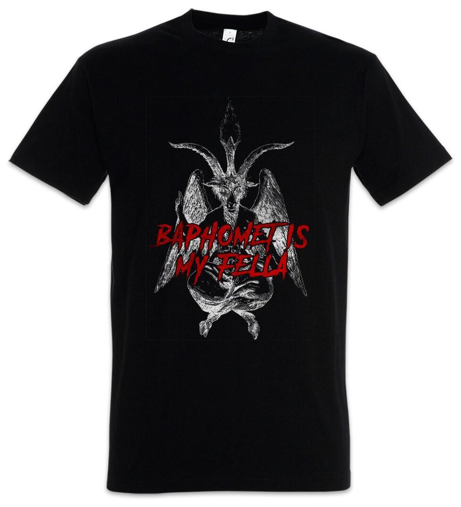 

Baphomet Is My Fella T-Shirt Pentagram 666 Satan Devil Satanism Pentacle Lucifer S