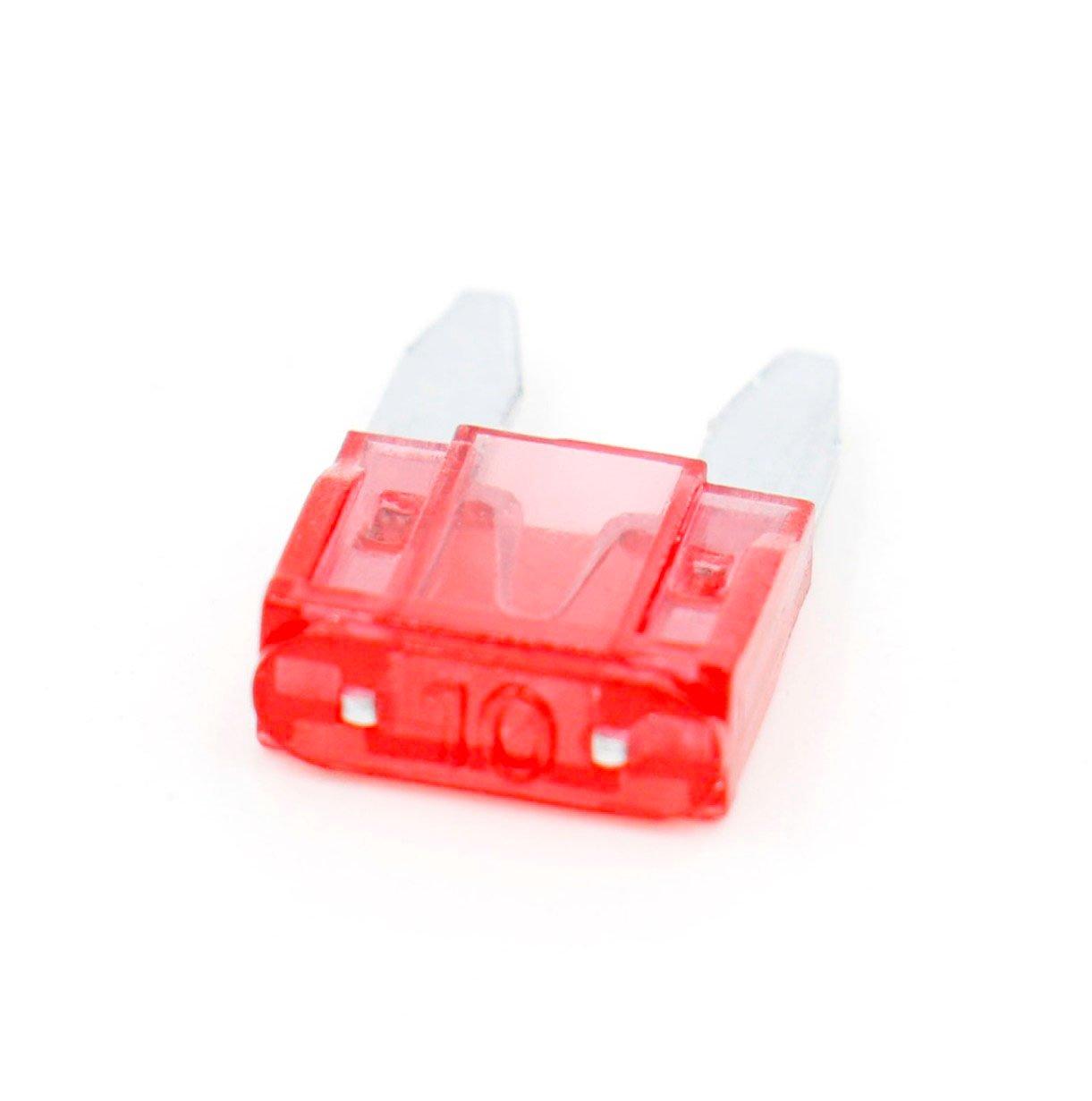 

Heschen Mini Fuse ATM-10 Auto Assortment Car SUV Truck 10A Red Pack of 50