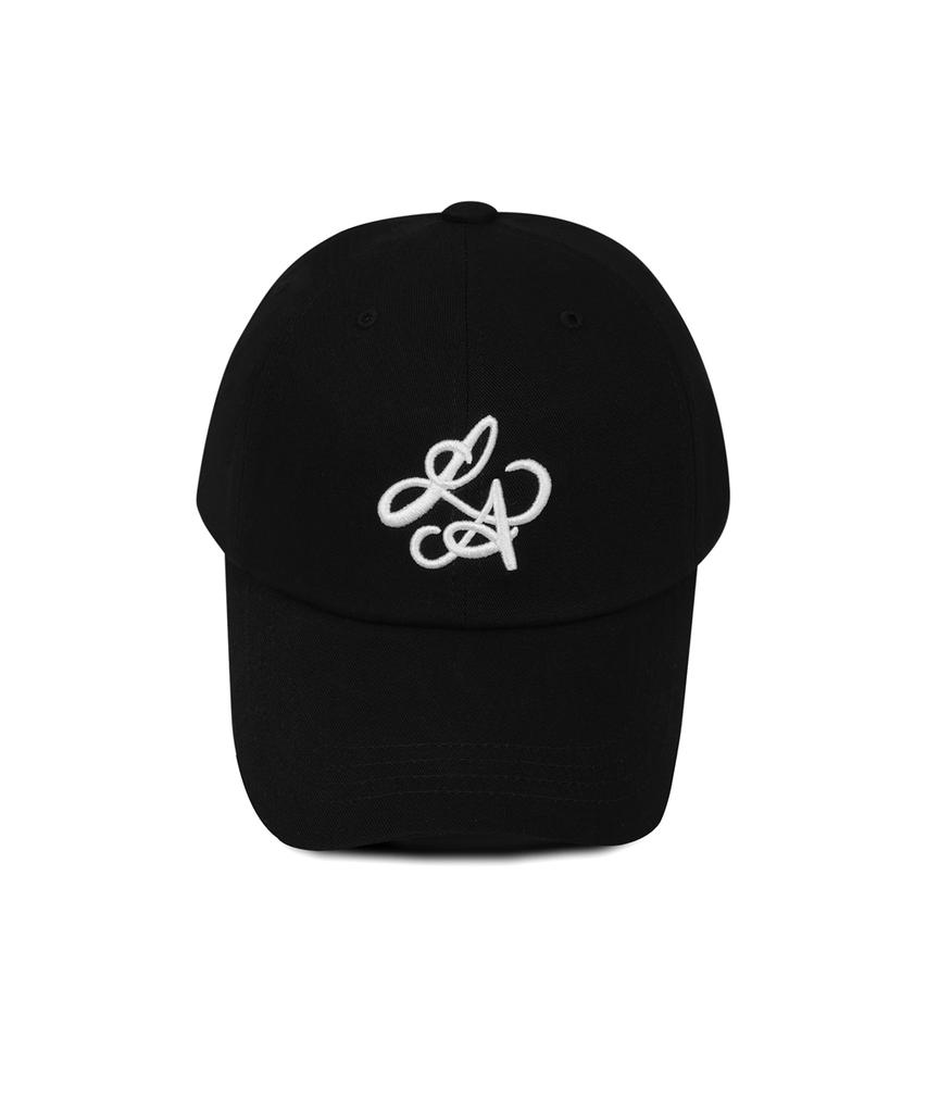 Line Binyu La Logo Cotton Ball Cap - Black