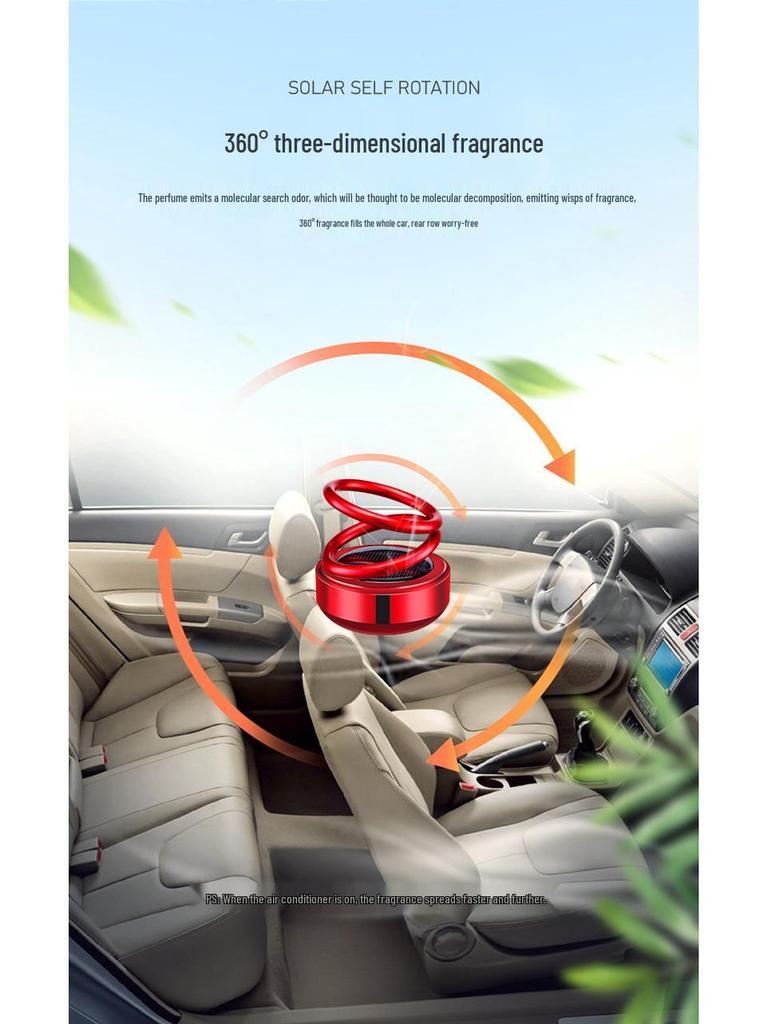 Double Ring Suspension Car Air Freshener & Perfume Holder for Interior Decoration