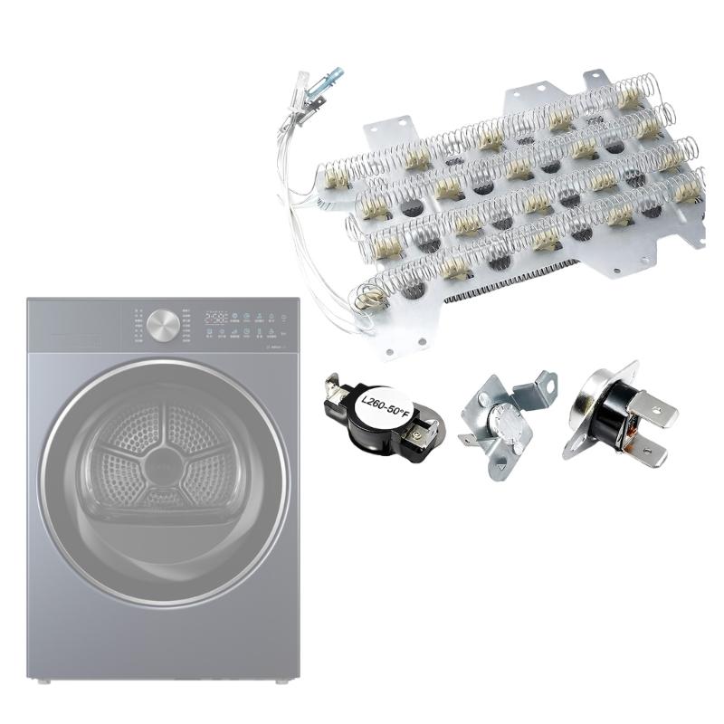 DC47-00032A Dryer Heating Element Replacement Set Includes Thermostats And Fuses Heavy Duty Dryer Heating Coil Enduring
