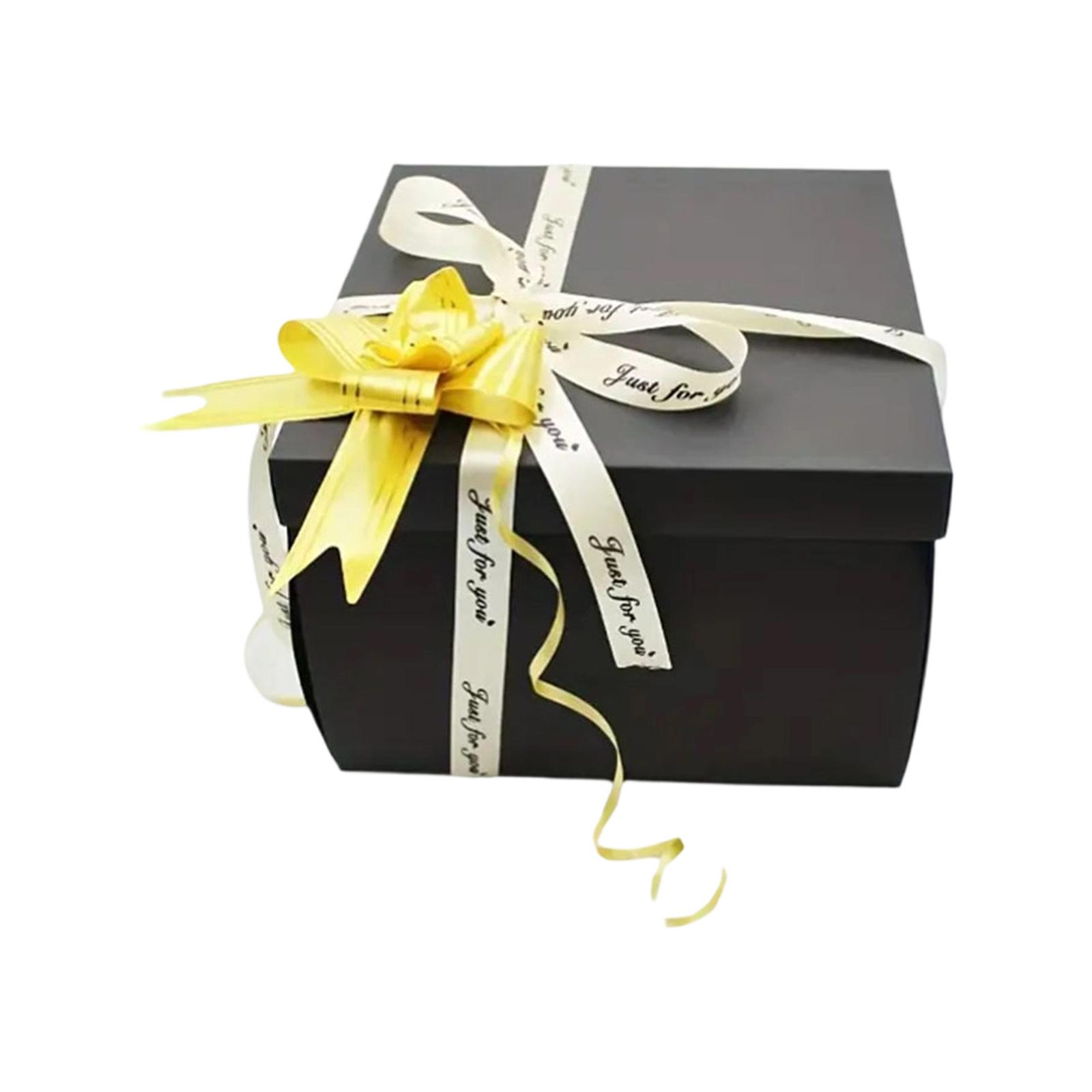 

Birthday Surprise Explosion Gift Box – Creative Wedding Candy Box, Multi-Layer Folding Surprise Gift Package One Size чёрный