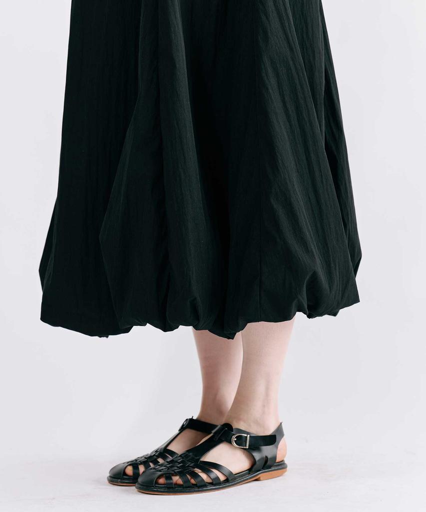 Smith Armor Camille Sleeveless Pumpkin Long Dress_Black