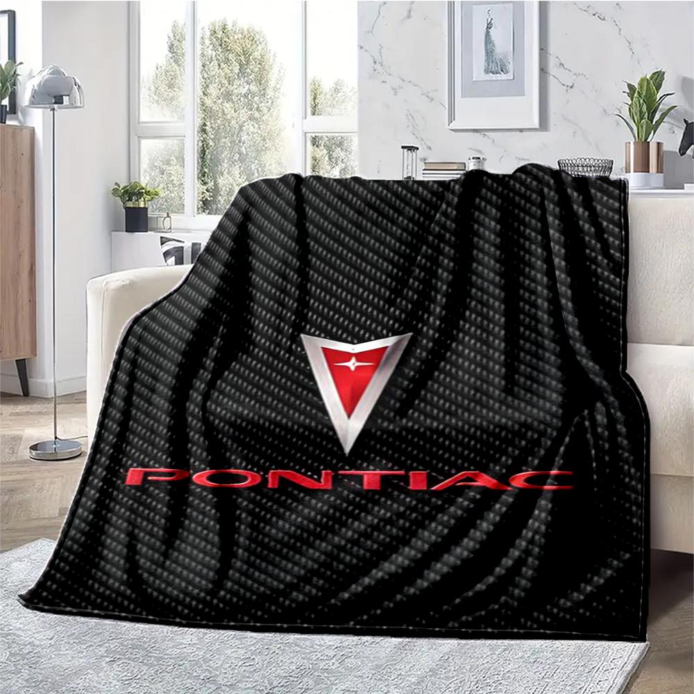 Pontiac Theme Printed Blanket - Perfect for Couch, Bed, Travel & Outdoor Use | Machine Washable, Cozy & Durable.