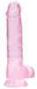 Gode Crystal Clear 16 x 4cm Rose - Real Rock Crystal - GODE COULEUR & GIRLY