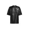 Adidas Originals X Ivy Park Co-Branded FW23 Embossed Leather Short-Sleeve Soccer Jersey Unisex Tops Black IT0260