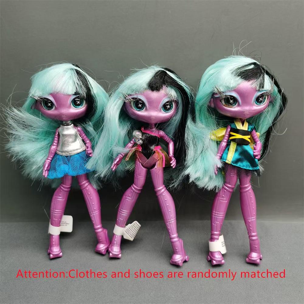Originale Innovation Una Gedicht Monsterpuppe Spielzeug Mädchen Geburtstagsgeschenk Novi Stern Puppe lange Haare 20 cm Puppe mit Kleidung DIY Spielzeug