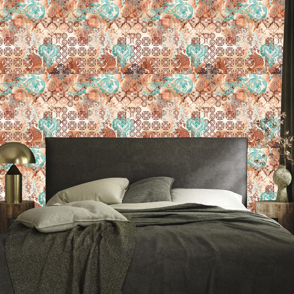 Ethnic Geometric Motifs Wallpaper for Living Room and Bedroom 50x1000