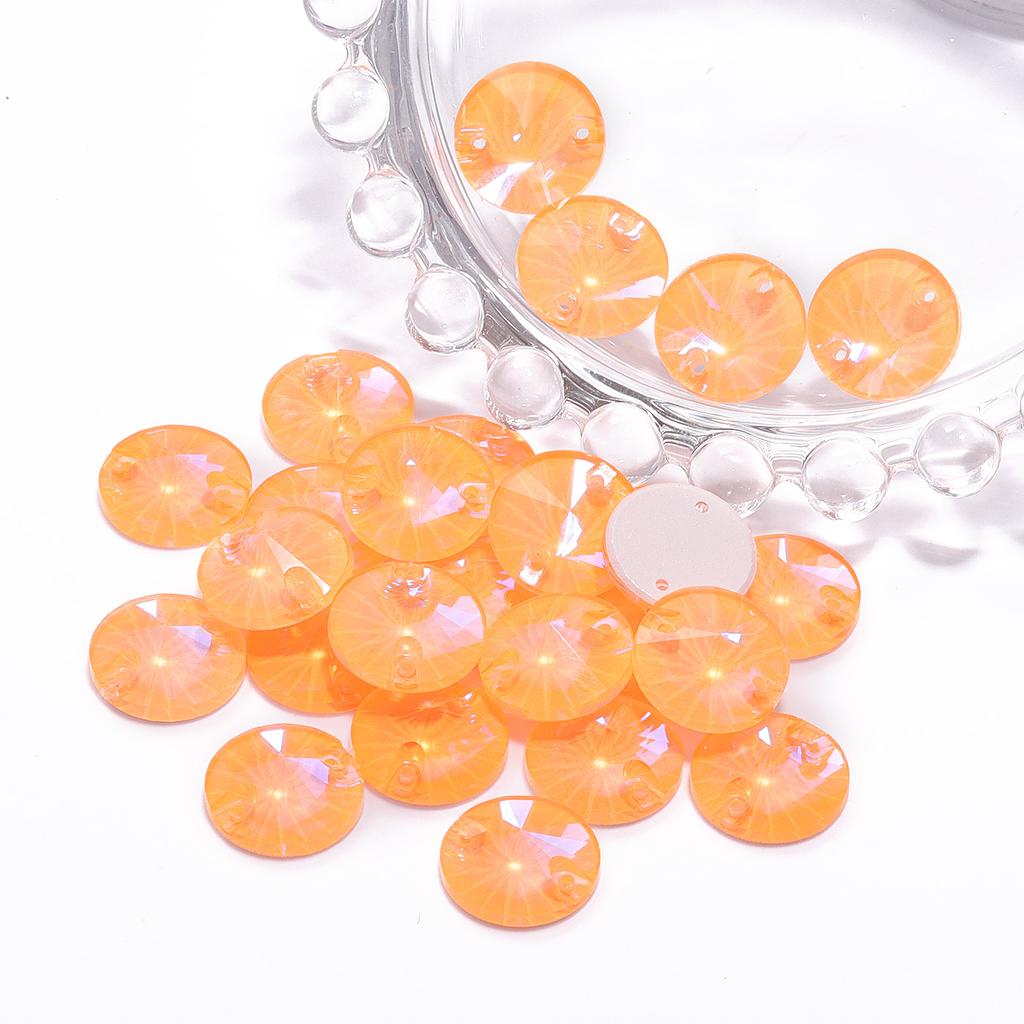 High Quality Rivoli 80+ Colors Rhinestones Crystal AB Sew-on Glass Gems Clothing Flatback Sewing Stones Women Bling Bling Shine