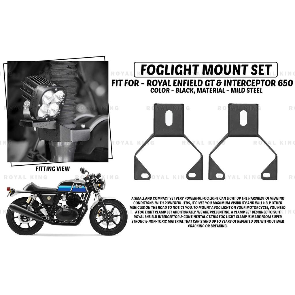 Fit For Royal Enfield "Interceptor & GT 650 Foglight Mount Set"