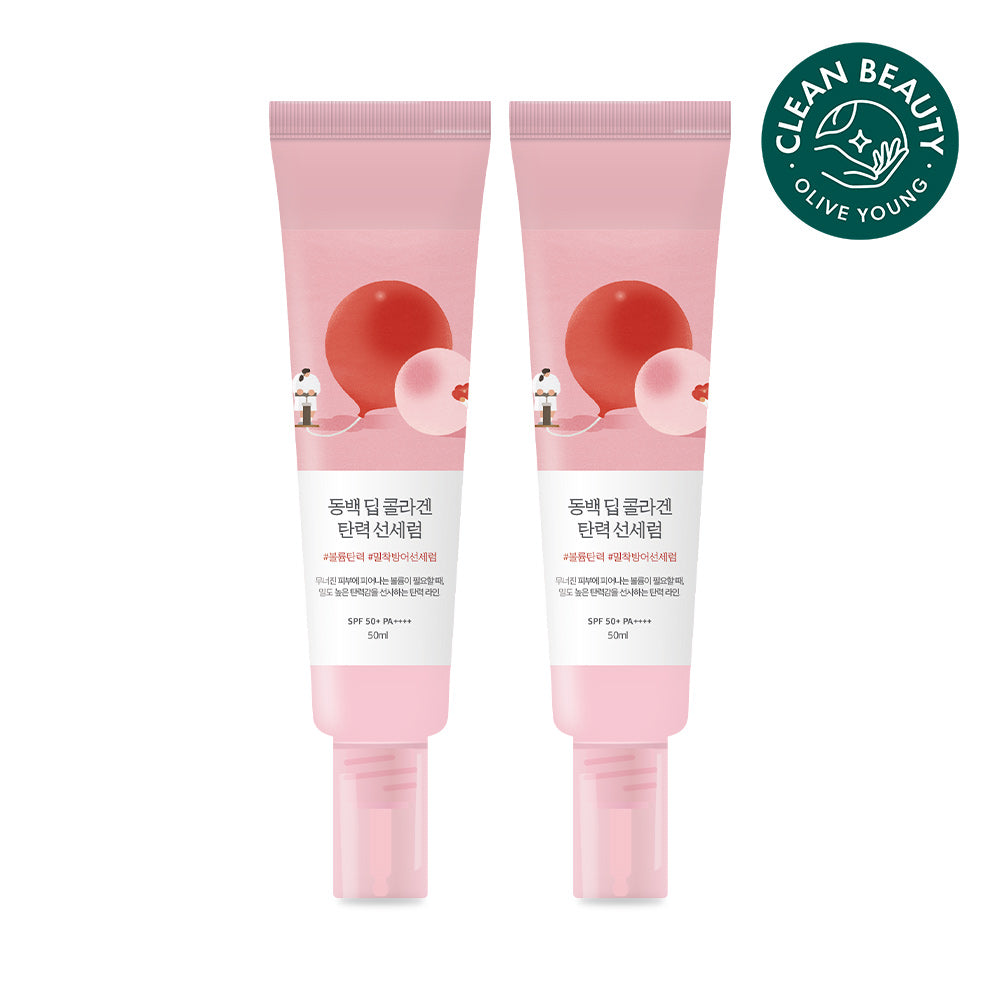 ROUND LAB Camellia Deep Collagen Firming Sun Serum 50ml (1+1, 100ml total)
