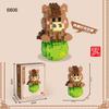 Non-Toxic Twelve Chinese Zodiac Signs Animals Toys Micro Building Blocks Models Toys For Kids Birthday Gifts Desk Ornaments