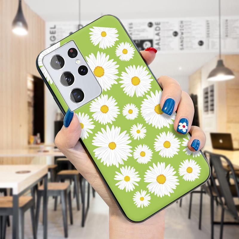 Modisches, elegantes Blumenblatt-Muster, weiche Silikon-TPU-Schutzhülle