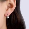 Twin Flower Earrings for Women Short Earrings Zircon Earrings Jewelry Anti-allergic