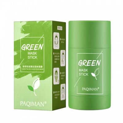 CAICHEN Eggplant Deep Cleansing Skin Moisturizing Blackhead Pore Tightening Solid Oil Control Mask Green Tea, Green Tea 1, 1, 1