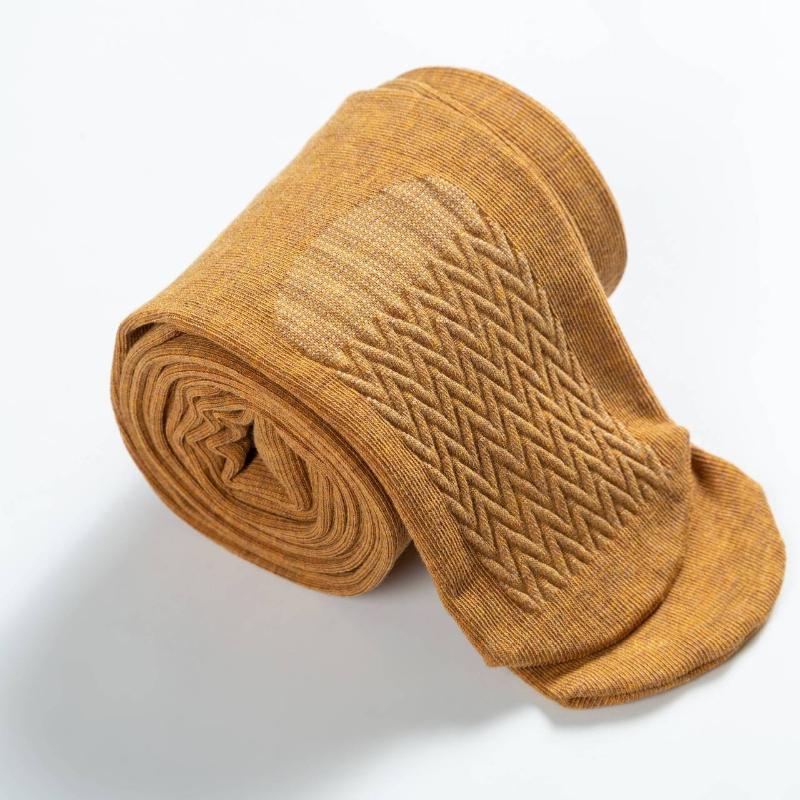 

1 пара женских леггинсов в вертикальную полоску, однотонные, нескользящие, на весну и осень жёлтый