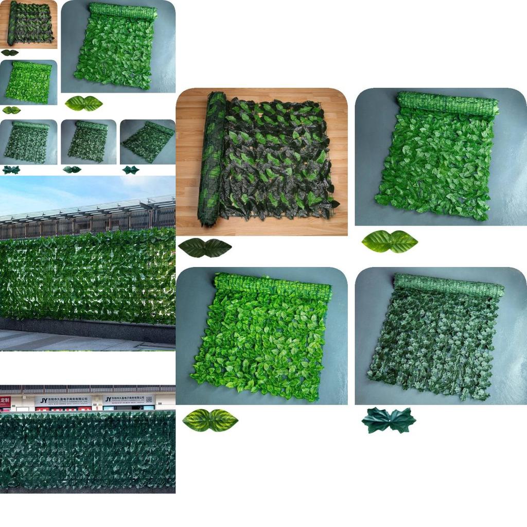 Üppig grünes künstliches Blattzaunpanel für Außendekoration und Sichtschutz