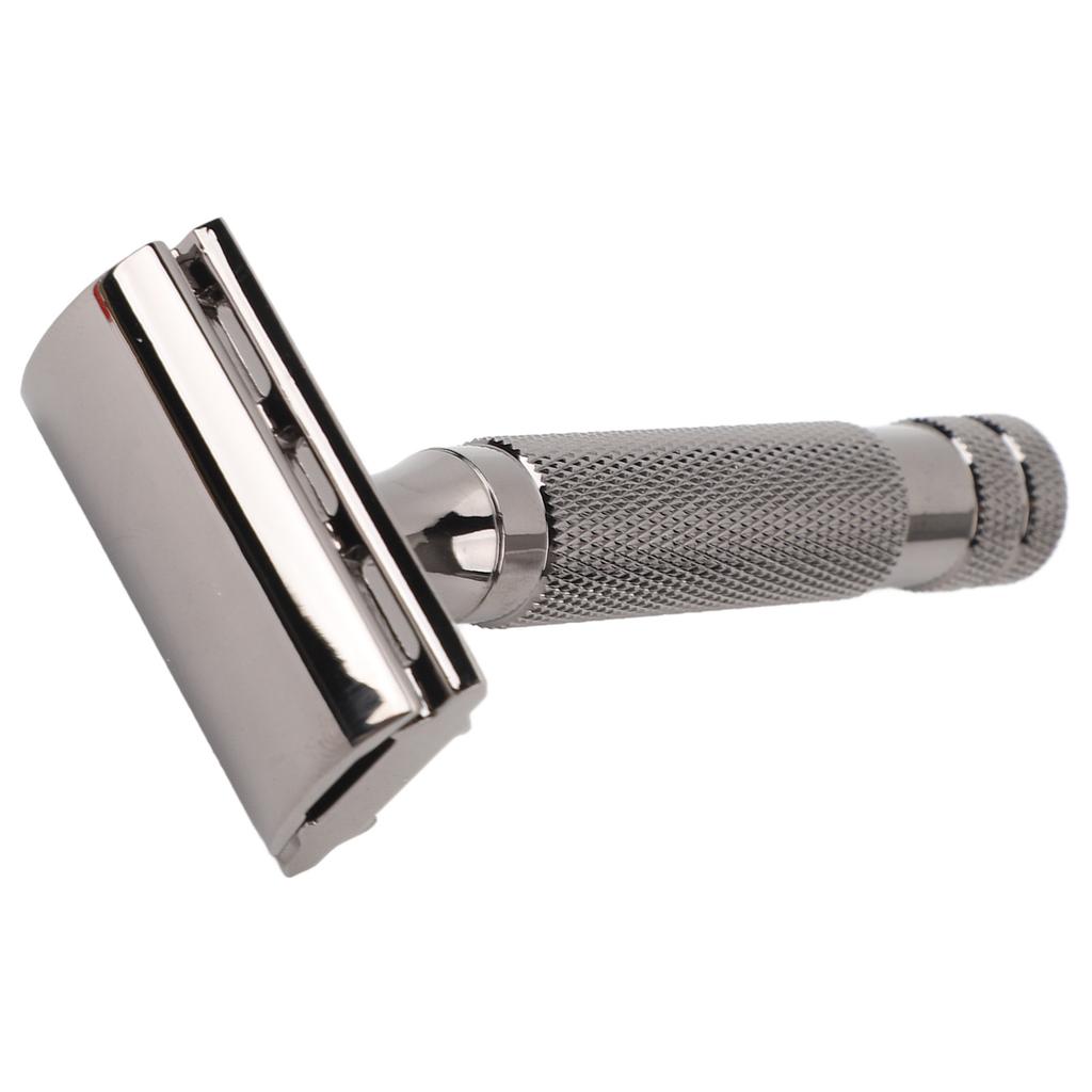 Double Edge Safety Trimmer Comfortable Grip Manual Safety Beard Trimmer Professional Stainless Steel Beard Trimming Tools for Home