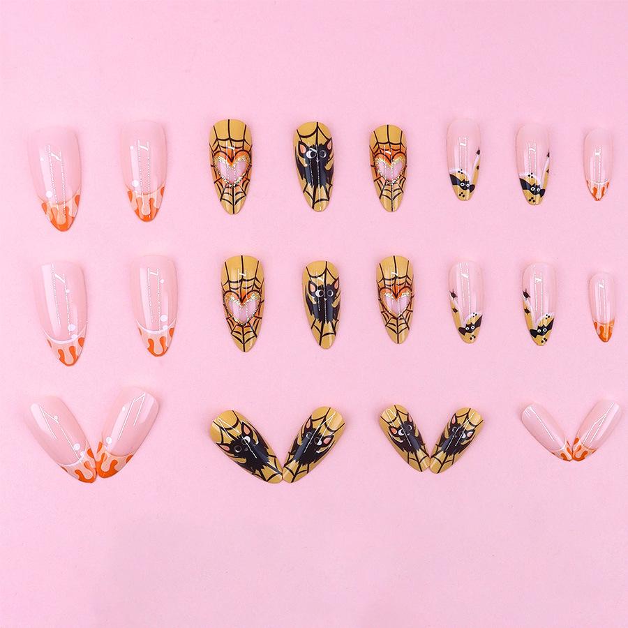 Halloween Bat & Spider Web Cartoon Nail Art Stickers