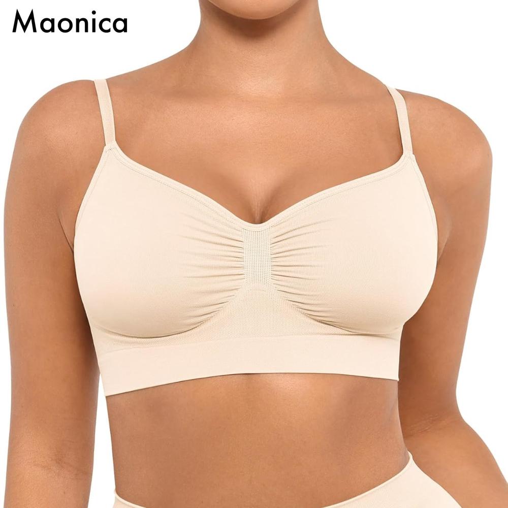 Європейський розмір CDE Cup Новий безшовний спортивний бюстгальтер Йога Майка Жилет Зручна нижня білизна Camisol M-2XL Plus