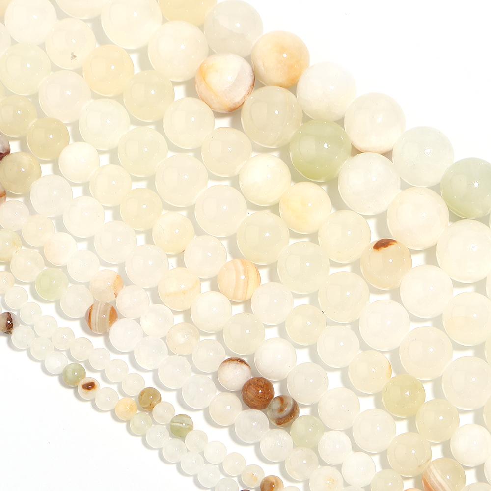 Natural Stone Beads Agate Amethyst Jade Amazonite Tiger Eye Loose Round Beads For DIY Bracelet Necklace Gift Making4/6/8/10/12mm