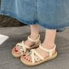 Flat sandals women's 2025 new summer wear with skirt casual sports beach shoes student Roman sandals