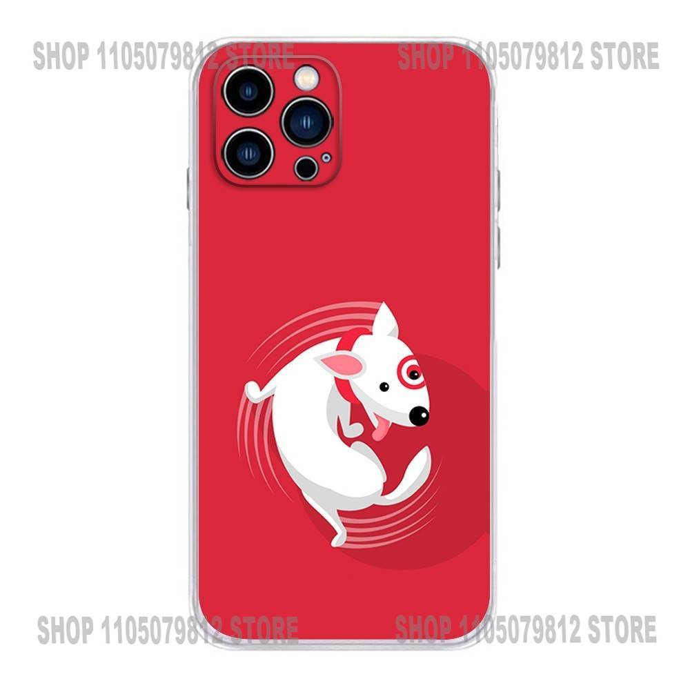Funny Bull Terrier Dog Phone Case For iPhone 17 16,15,14,13,12,11 Plus,Pro,Max,XR,Plus,E,Mini Transparent Soft Cover