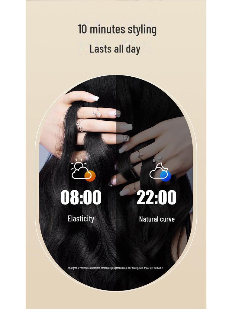 New 36mm Korean-Style Automatic Curling Iron: Gentle On Hair, Creates Big Waves with Negative Ion Technology.