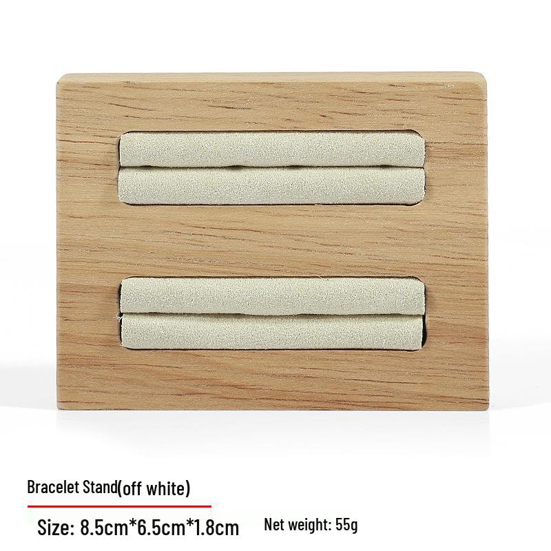 

Бархатный набор для демонстрации ювелирных изделий Hongtai: Подставка-поднос из массива дерева для ожерелья и нефрита