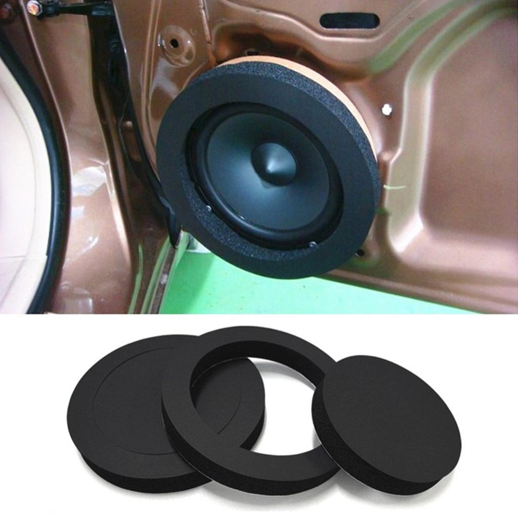 Self Adhesive Car Universal  Speaker Enhancer System Kit 6.5Inch Speaker Insulation Rings Soundproof Cotton Pad